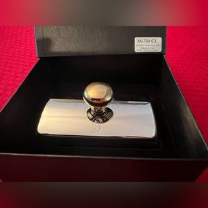 EL CASCO, Chrome and 23KT Gold Plated Ink Blotter. “Classic Desk amenity”.